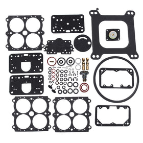 goodbest front packaging showing Holley 4160 kit and clear part assortment, ensures correct purchase