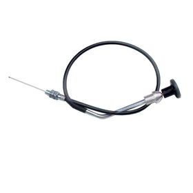 goodbest choke cable next to ruler showing 25.5 inches accurate length