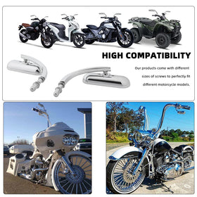 goodfitment side profile mounted on handlebar demonstrating fit on cruiser bikes