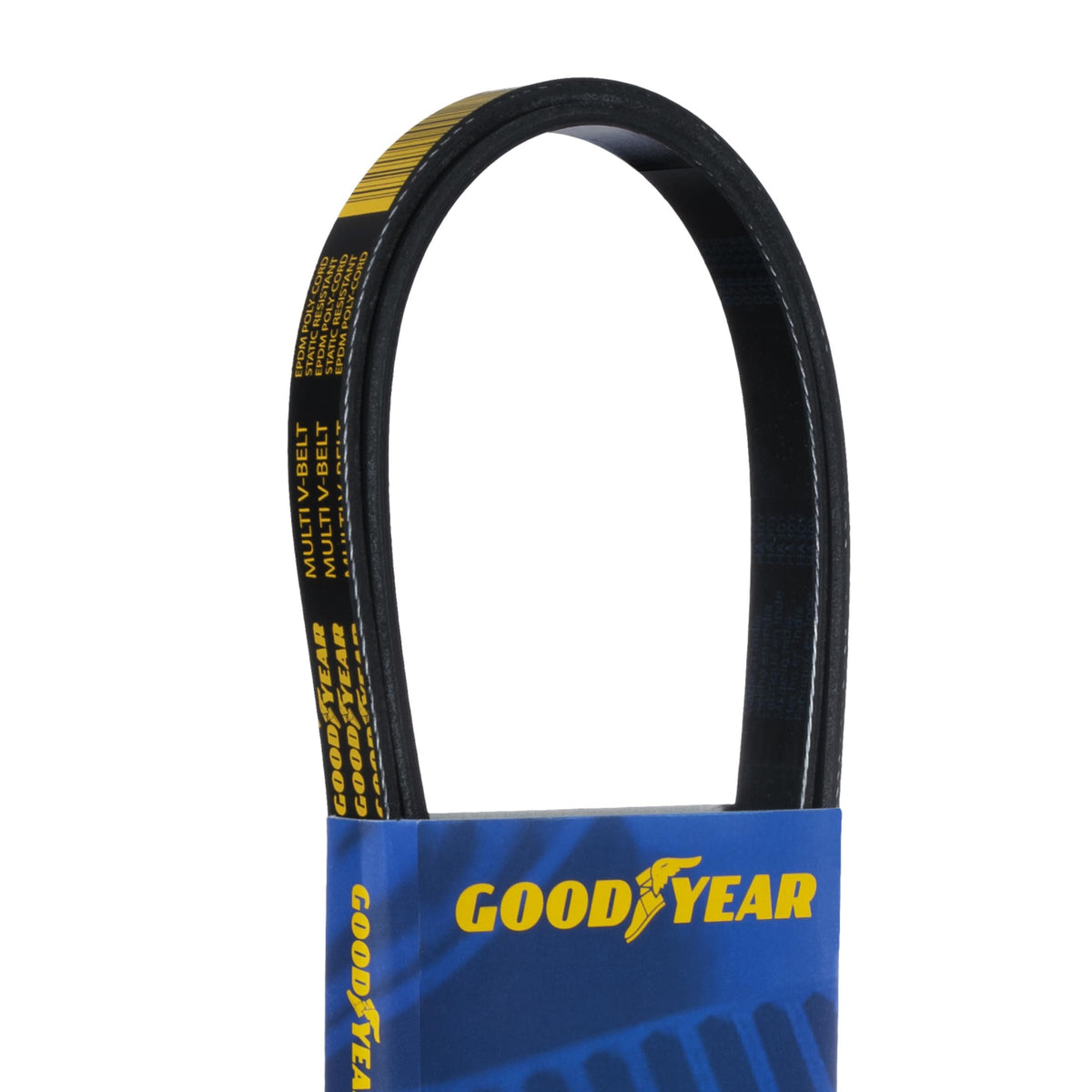 Goodyear belt front packaging showing part 1050405 and benefits
