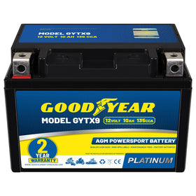 Goodyear GYTX9-12 front view showing compact case and label for quick ID and easy fit