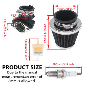 GOOFOUND electric choke detail for easier cold starts and reliable ignition
