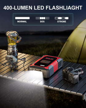 GOOLOO A3 held in hand for size and scale, illustrates portable compact design