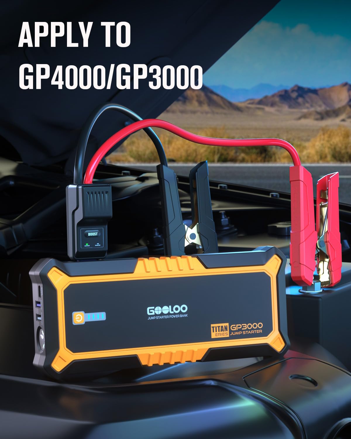 GOOLOO close-up of heavy-duty metal clamp showing durable jaws and corrosion resistance benefit