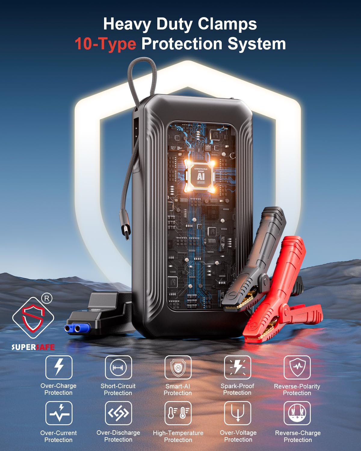 GOOLOO G7 charging phone and laptop simultaneously for fast on-the-go power