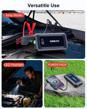 GOOLOO G7 held in hand to show scale and easy stow-and-carry benefit