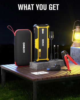 GOOLOO EVA case with cables and adapters neatly organized for reliable transport
