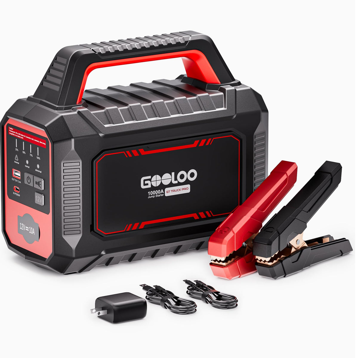 GOOLOO GT Truck PRO front view showing durable housing and controls, reliable power