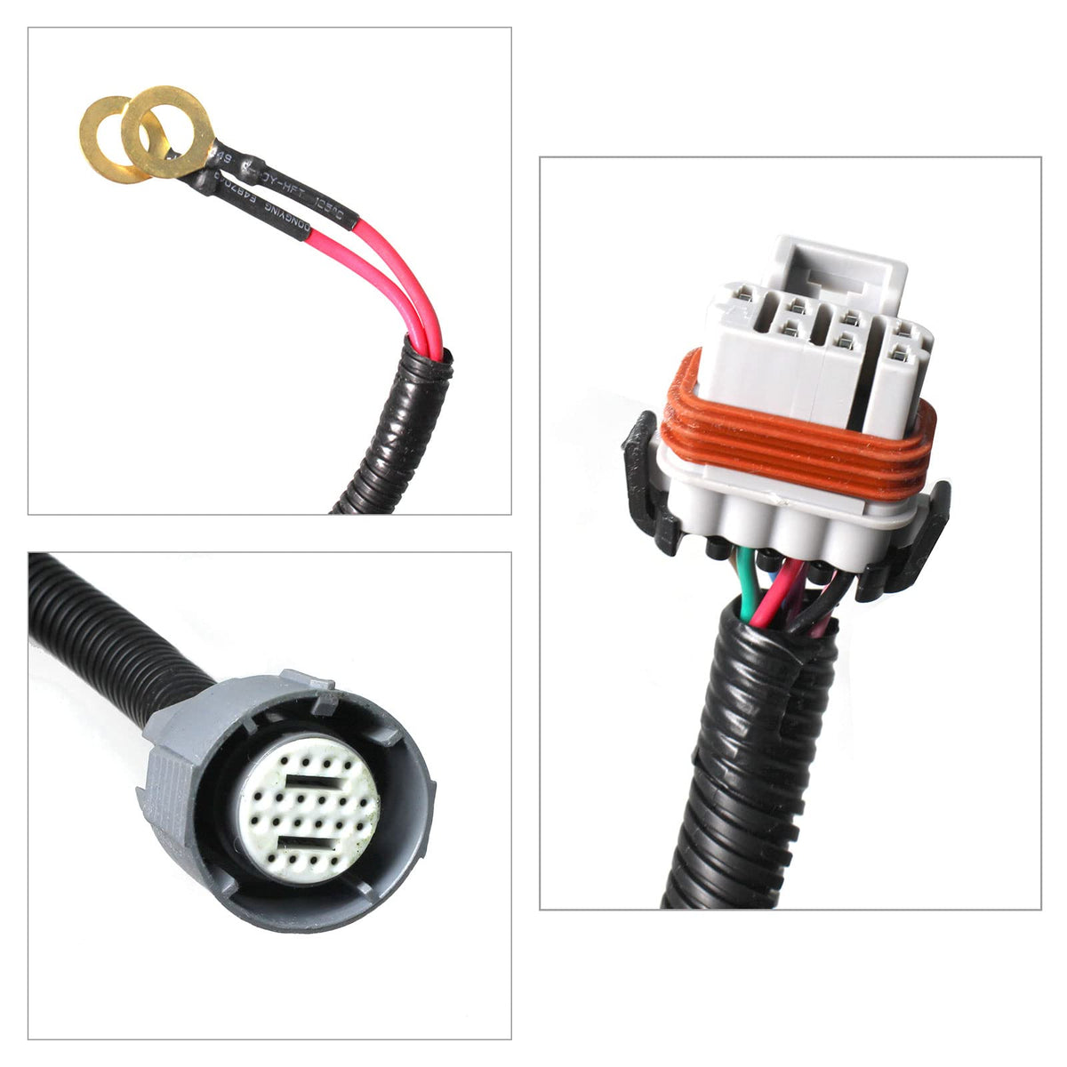 Goopool harness length scale with added 36-inch PCM lead showing mounting flexibility