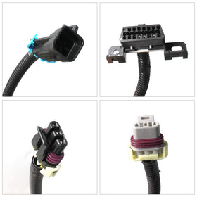 Goopool harness in garage workshop illustrating swap-ready kit and professional fitment