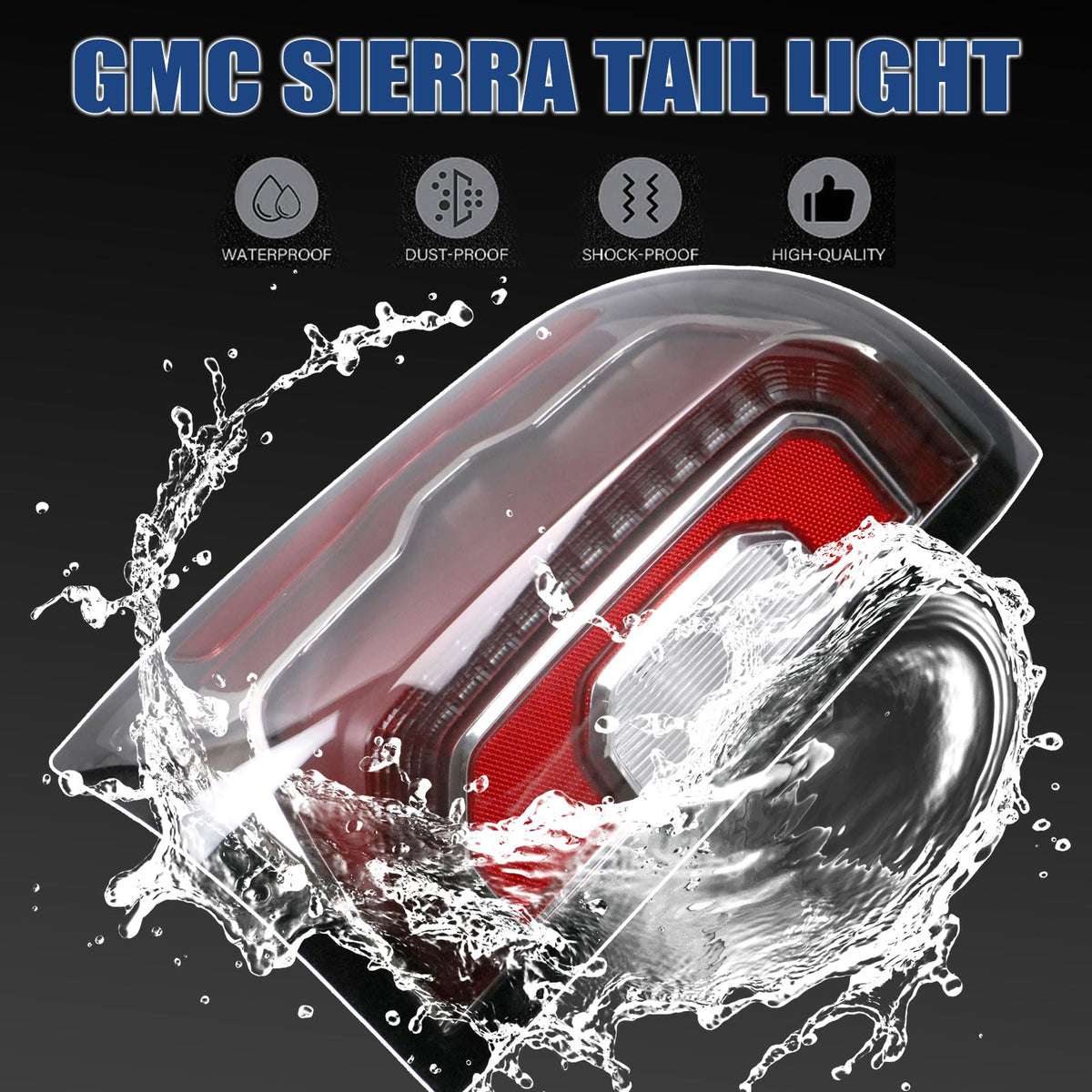 Goopool tail light night illumination demo showing bright, uniform lighting for visibility