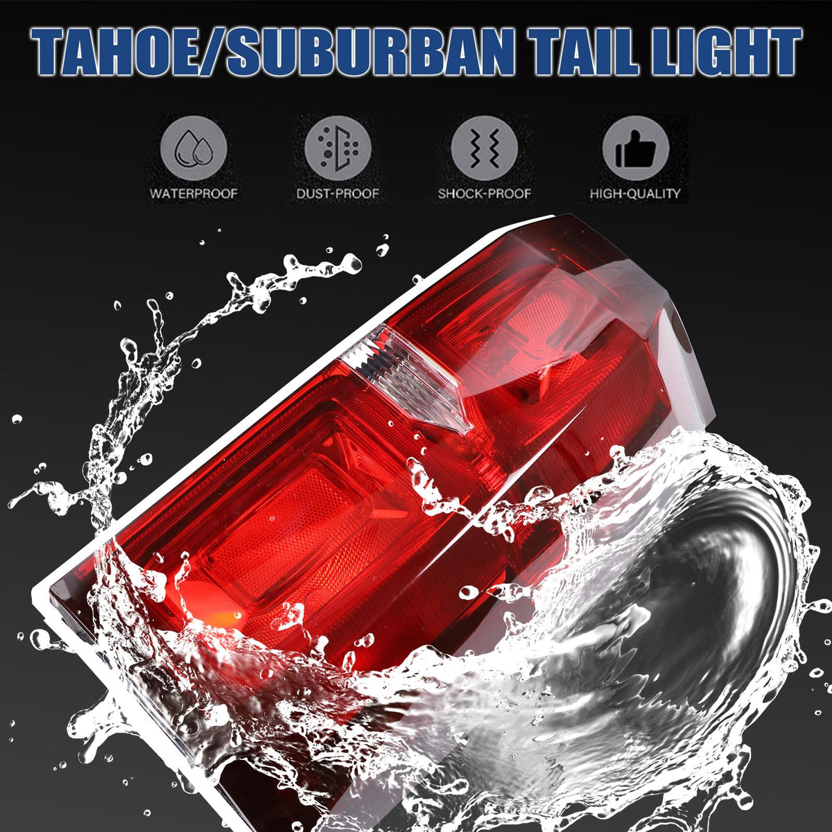 Goopool tail light packaged with label for secure delivery benefit