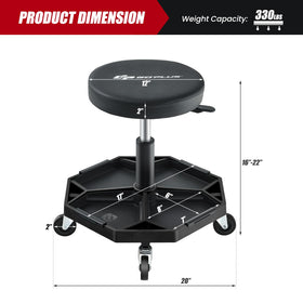 Goplus universal casters and metal base providing smooth movement and strength