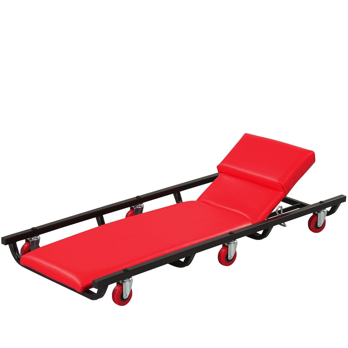 Goplus creeper front overview showing full padded surface and compact length, improves access