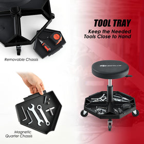 Goplus magnetic tool tray holding screws and sockets to prevent loss