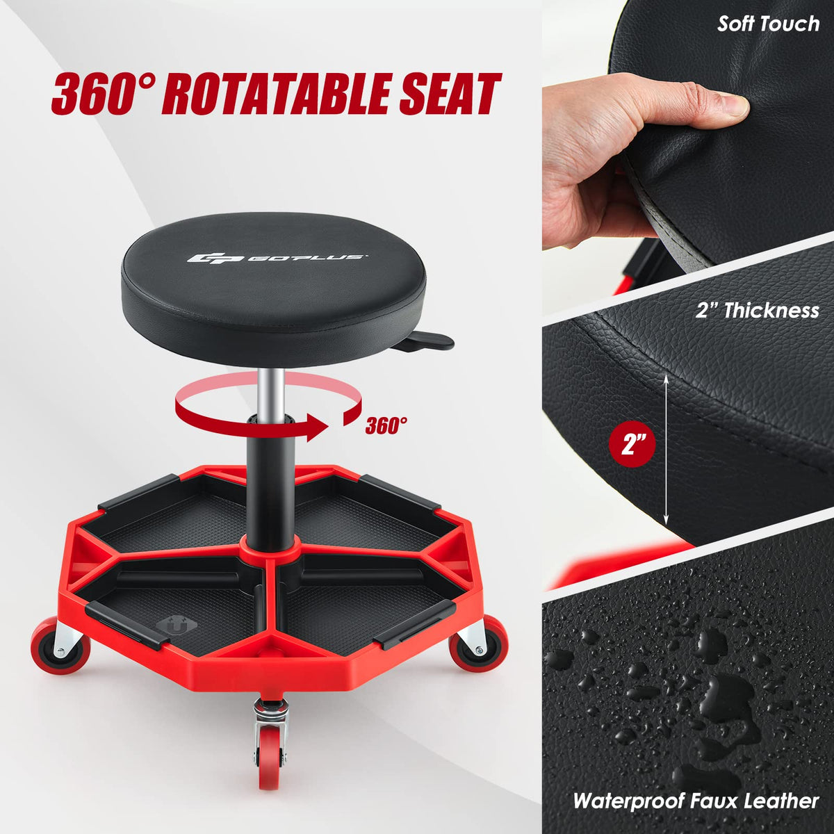 Goplus base and universal casters for smooth multidirectional movement