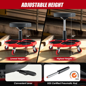 Goplus close-up of padded seat cushion demonstrating comfort and easy cleaning