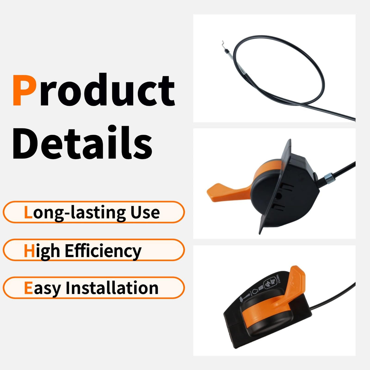 gopupu cable beside ruler showing length and scale for correct fitment verification