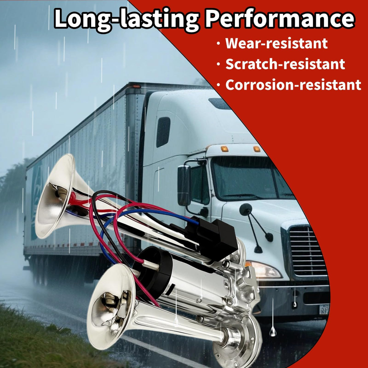 gopupu trumpet side profile highlighting chrome finish for clear tone and corrosion resistance