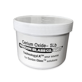 Gordon Glass Co. cerium oxide 1 lb front packaging showing product label and emphasis