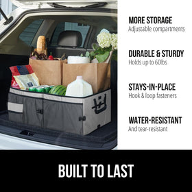 GORILLA GRIP collapsed flat for compact storage and space-saving convenience