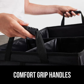 GORILLA GRIP next to soda cans to show scale and capacity benefit