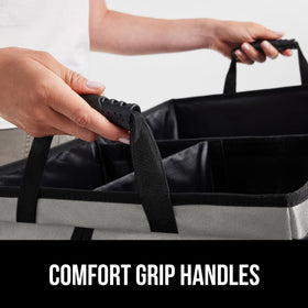 GORILLA GRIP size comparison with ruler illustrating 24x15x10 inch capacity