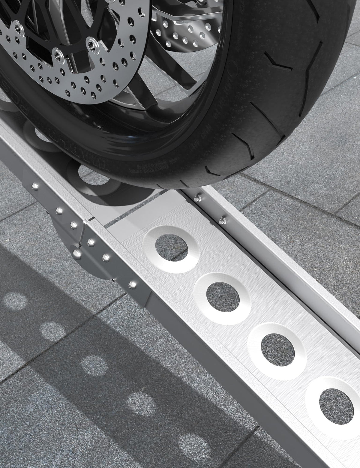 Gorkett ramp in truck bed lifestyle staging showing ready-to-go convenience