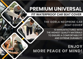 Gorla Gear neoprene seat belt protector fastener detail providing sweat protection
