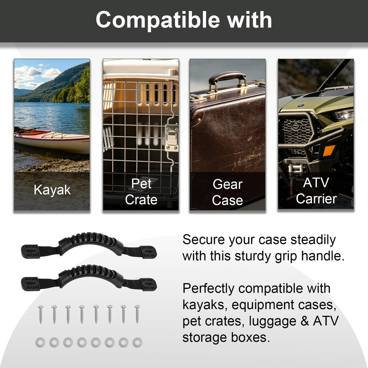 GOROBU hardware kit with screws and washers for fast, complete installation