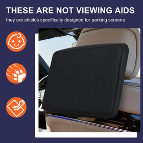 Goroovr cover installed on Cadillac Escalade rear monitor protecting screen