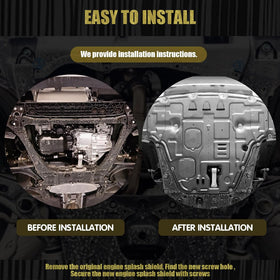 Gorzizen mounted under KIA K5 showing added protection of components