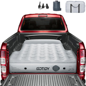 GOTIDY front packed view showing mattress in travel bag for easy transport