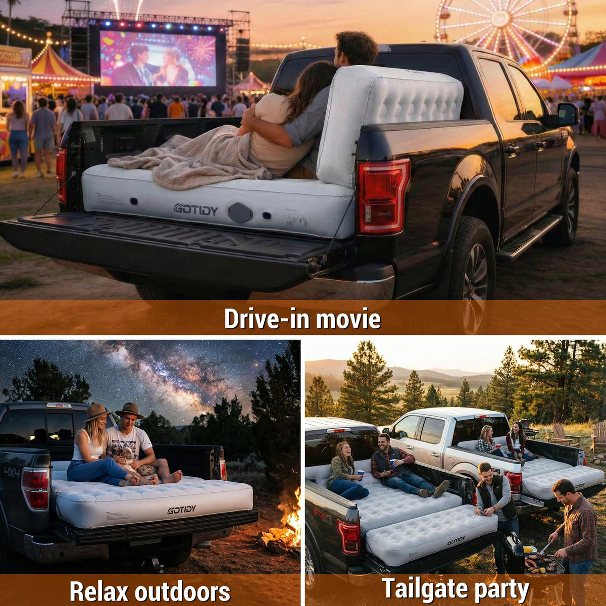 GOTIDY mattress packed in oversized travel bag for easy transport and storage
