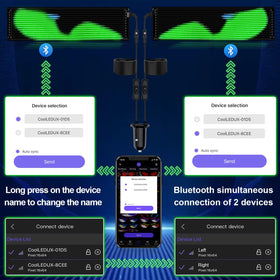 GOTUS close-up of LED matrix detail highlighting flexibility and pixel clarity