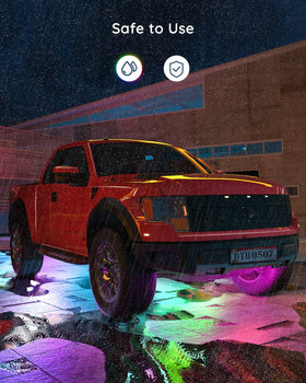 Govee close-up of LED texture highlighting crisp multi-color effects