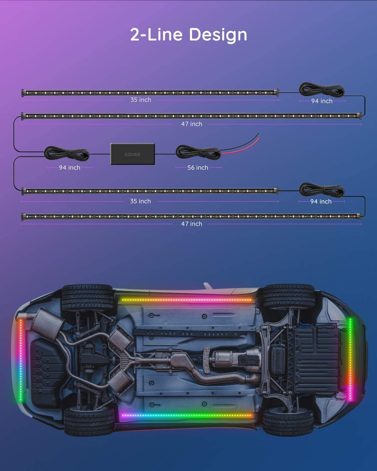 Govee lights reacting to music demonstrating dynamic sync benefit