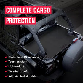 GPCA cargo cover close-up of polyester texture highlighting tear resistance