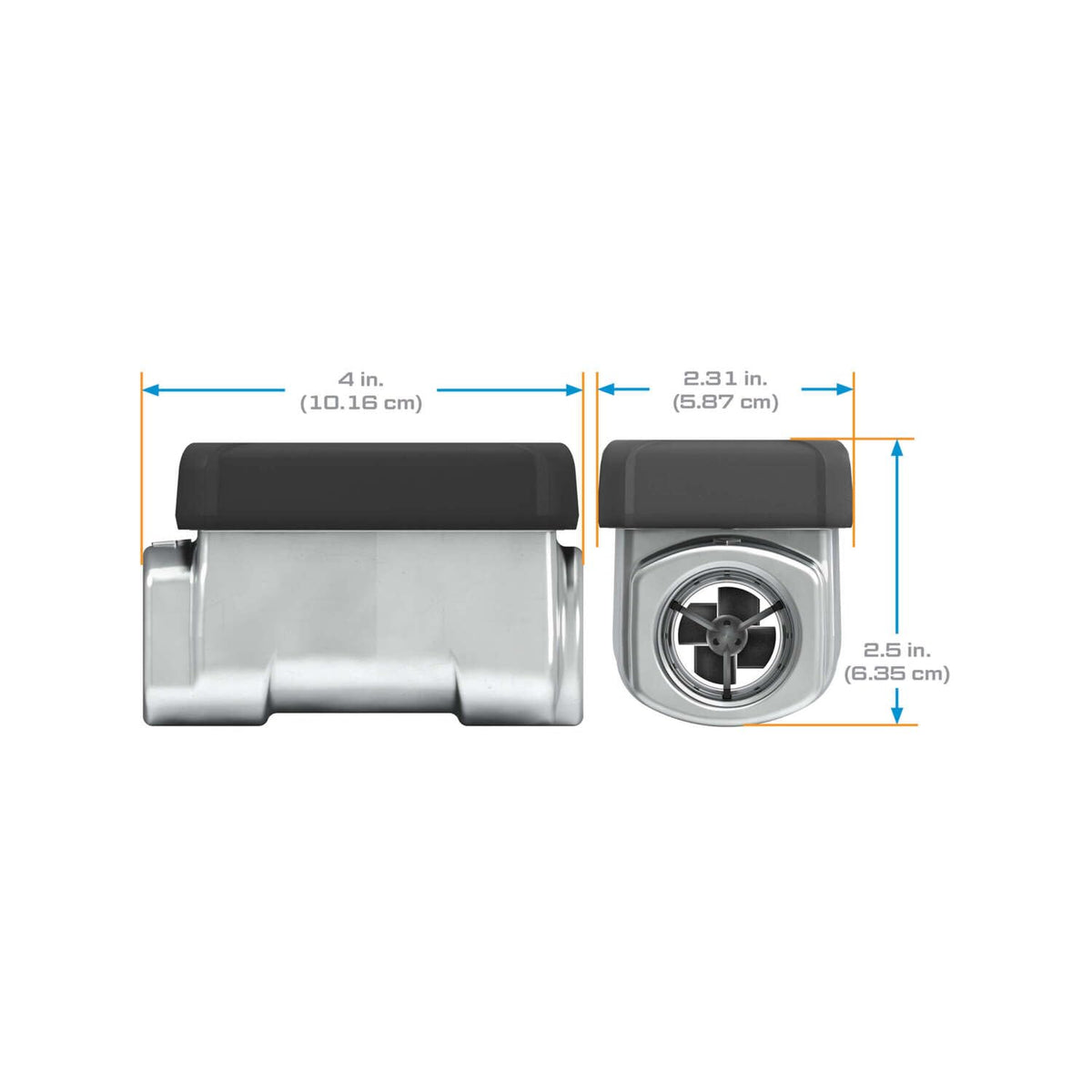 GPI meter mounted on nozzle during fueling for convenient use