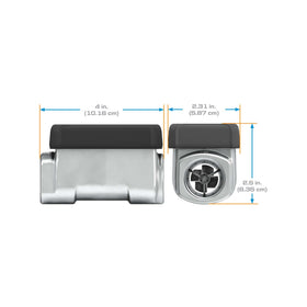 GPI meter mounted on nozzle during fueling for convenient use