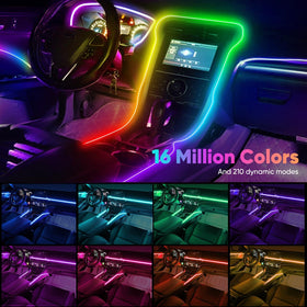 GPJYD installed in car footwell creating ambient mood and visibility