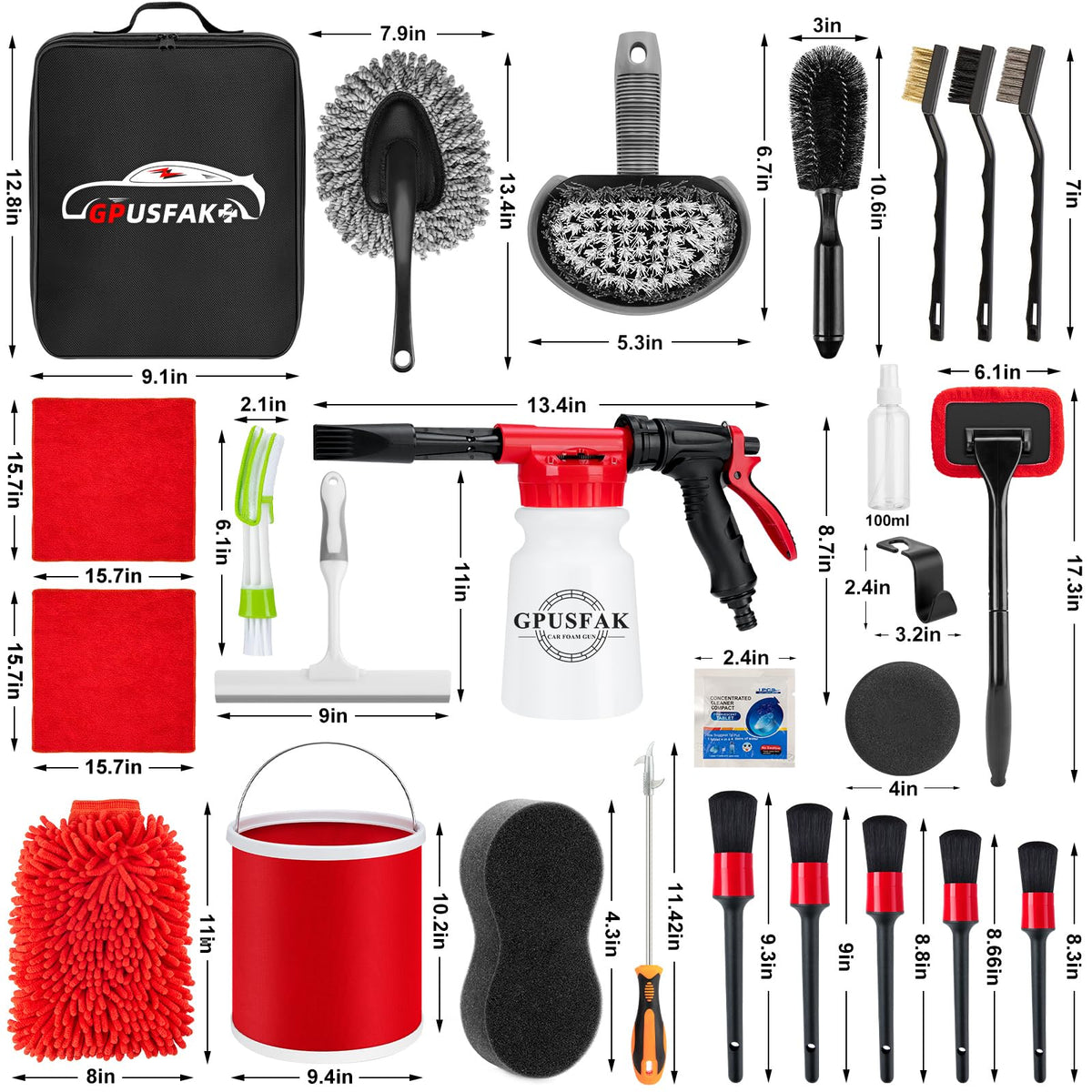 GPUSFAK kit being used on a car in driveway, convenient home detailing