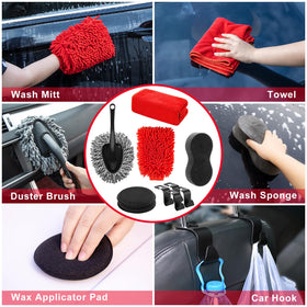 GPUSFAK tire and hub brush in use, scrubs wheel grime effectively
