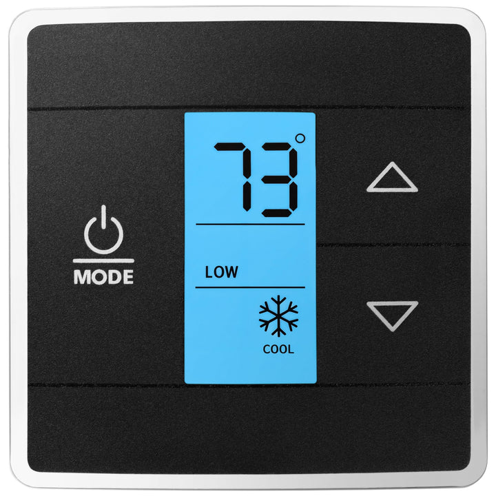 Granatan front panel showing controls for easy temperature adjustment