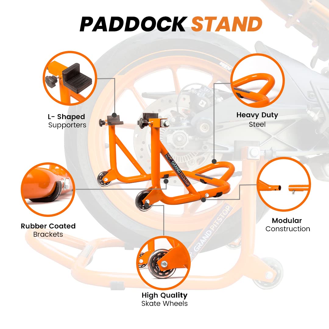 GRAND PITSTOP closeup of welds and orange powder coat for long-lasting corrosion resistance