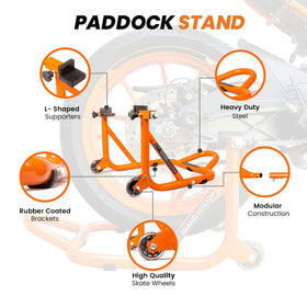 GRAND PITSTOP closeup of welds and orange powder coat for long-lasting corrosion resistance