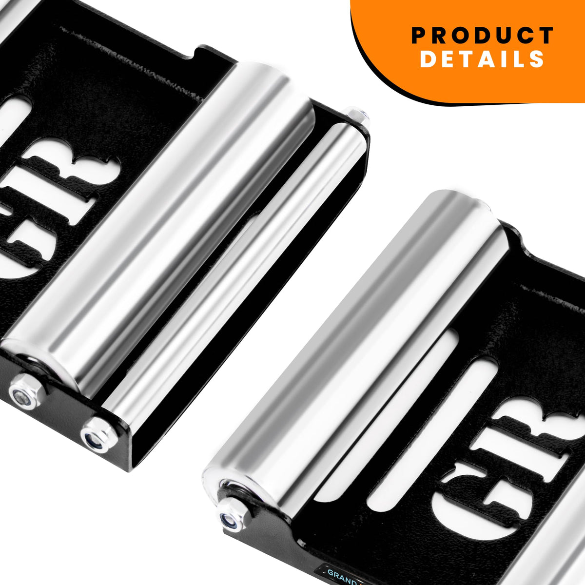 GRAND PITSTOP compact stand folded and carried illustrating easy transport