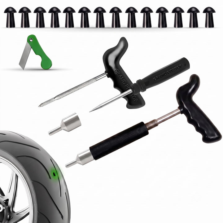 grand pitstop front packaging showing compact kit and label benefits