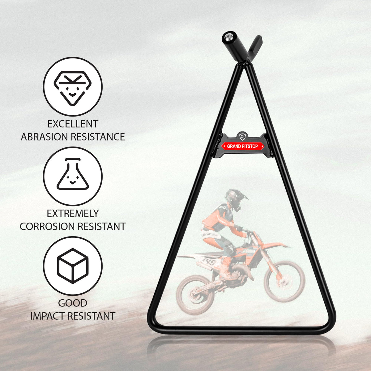 GRAND PITSTOP powder coat surface texture resisting rust for long-lasting protection