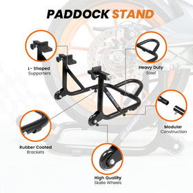 grand pitstop rear spool cradle detail with rubber padding protecting swingarm